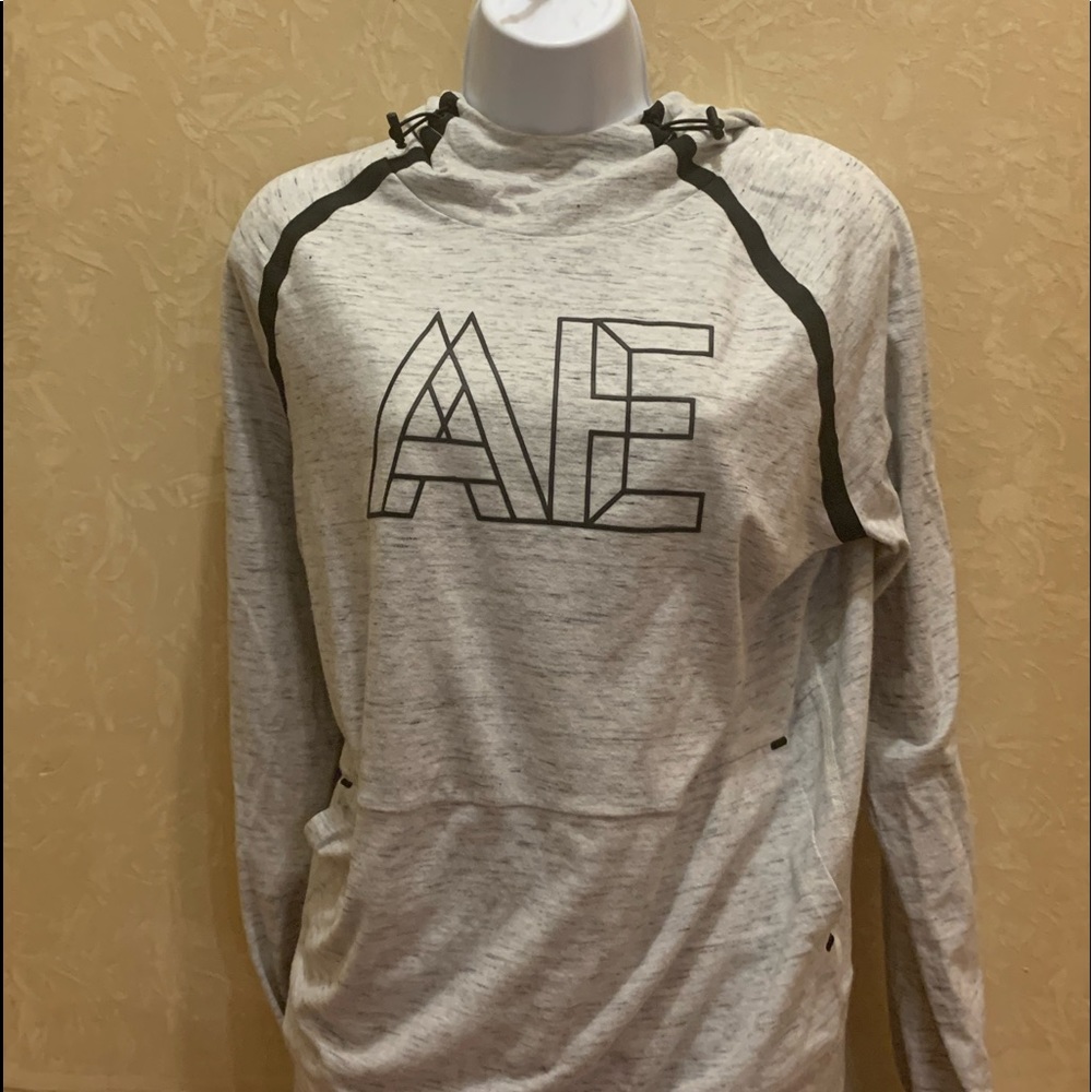 Mens M Flex Hooded Long Sleeve Tee